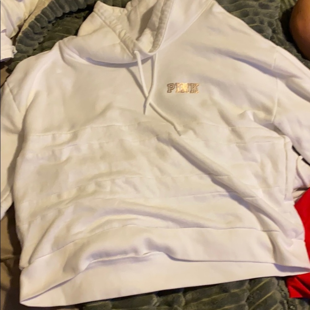 White pink sweatshirt